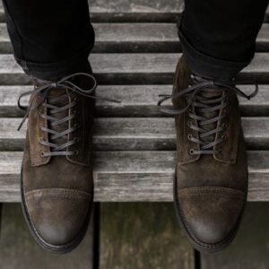 Captain | Dark Olive Suede