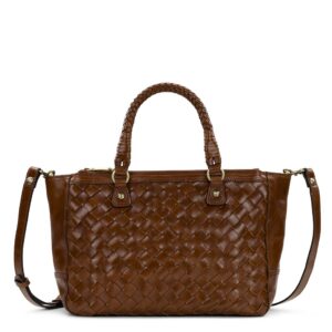 Cortona Tote - Discovery Collection — Vintage Distressed Woven Leather