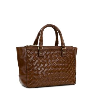 Cortona Tote - Discovery Collection — Vintage Distressed Woven Leather